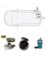 JG-008-F1 FAISCEAU 7 PLOTS JAGUAR XF (Set1103) + PASSAGE VALISE
