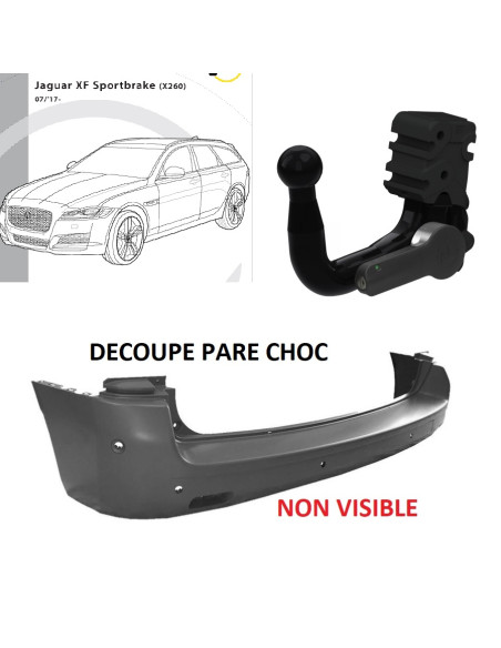 2390T60 ATTELAGE JAGUAR XF SPORTBRAKE de 07/2017 - 