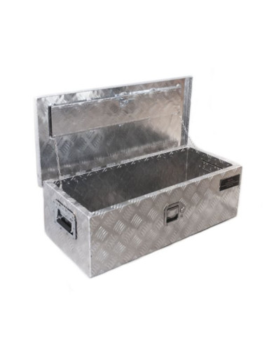 Coffre aluminium rectangulaire ouverture dessus...