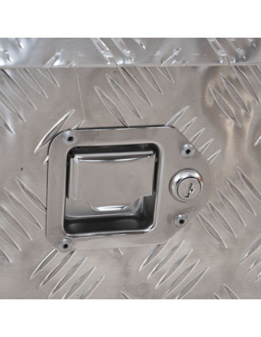 Coffre aluminium rectangulaire ouverture dessus...