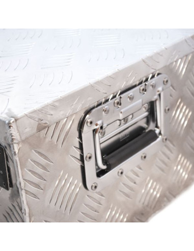 Coffre aluminium rectangulaire ouverture dessus...