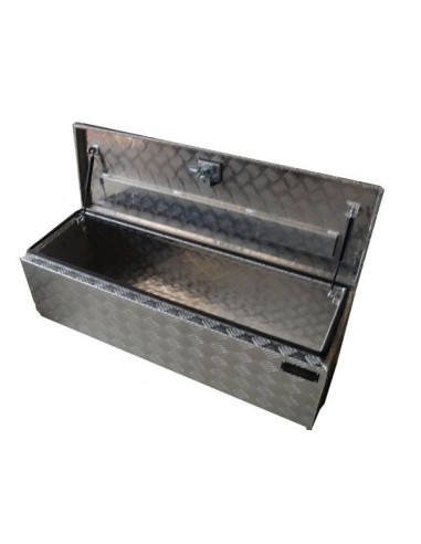 Coffre rectangulaire en aluminium avec...