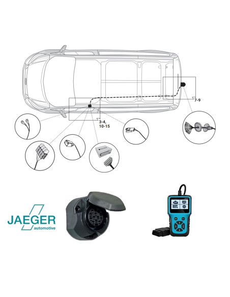 21060603 FAISCEAU 13 PLOTS FORD TRANSIT VII DE 06/2024-  + PASSAGE VALISE