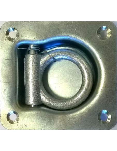 Anneau ressort de fixation encastrer 95x105 avec ressort de rappel