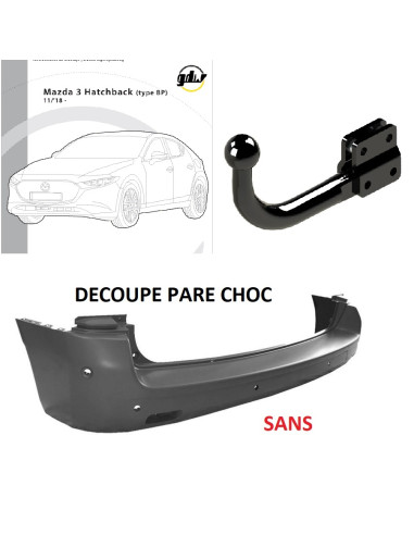 2497T45 ATTELAGE MAZDA 3 - 3/5 PORTES DE 11/18 - 