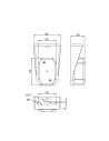 FEU DE POSITION GABARIT BLANC sur SUPPORT COMPATIBLE ASPOCK FLEXIPOINT