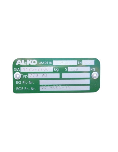 TIMON ARTICULE 270VB basic 2700 kg (Alko)
