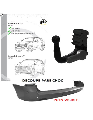 2797T60  ATTELAGE  RENAULT AUSTRAL  DE 07/22 - 
