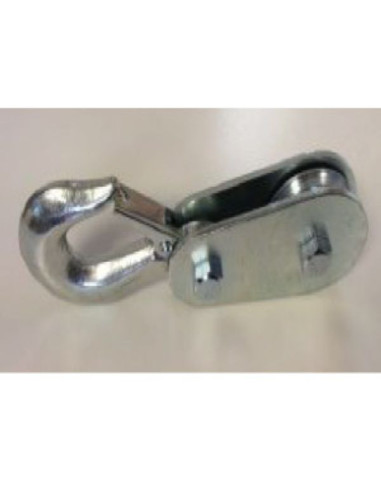 POULIE AVEC CROCHET POUR CABLE