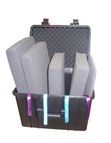 Coffre en ABS avec 4 tapis de mousse d coupables