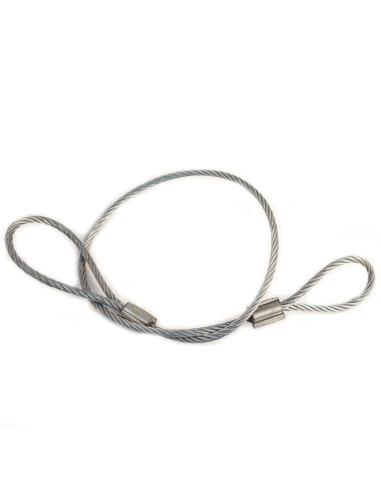 CABLE DE SECURITE LONGUEUR 610 MM POUR REMORQUE NON FREINEE
