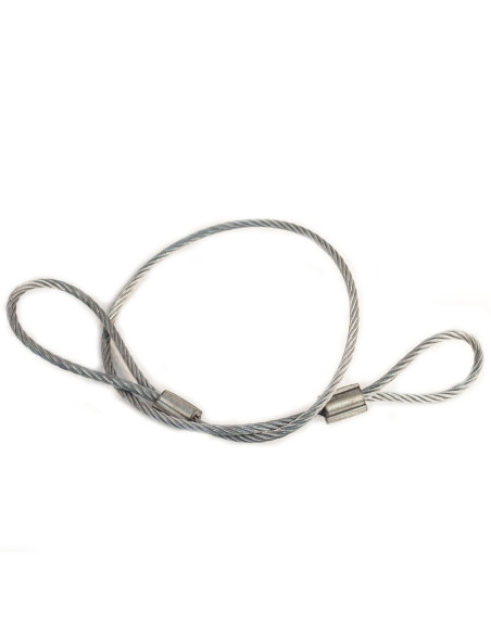 CABLE DE SECURITE LONGUEUR 610 MM POUR REMORQUE NON FREINEE