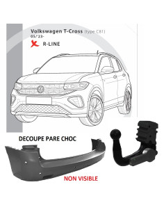 2819T60 ATTELAGE VOLKSWAGEN T-CROSS C81 de 05/23 - 