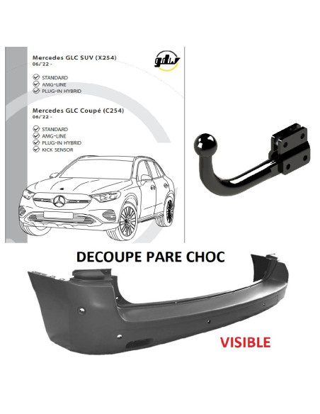 2747T45 ATTELAGE ATTELAGE MERCEDES GLC de 06/22 - 