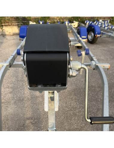 TREUIL MANUEL A CORDE  (8M) 2400 Kg / PORTE-BATEAU SUNWAY (Pièce d'origine)