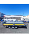 BENNE TIPPER 360*200 - 3500 KG PTC - 3 ESSIEUX -  Hayon arriere ouverture 270°