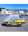BENNE TIPPER 360*200 - 3500 KG PTC - 3 ESSIEUX -  Hayon arriere ouverture 270°