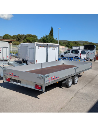 PLATEAU RIDELLE 508*208*30 2 ESSIEUX - 3500 KG PTC (Gaupen)