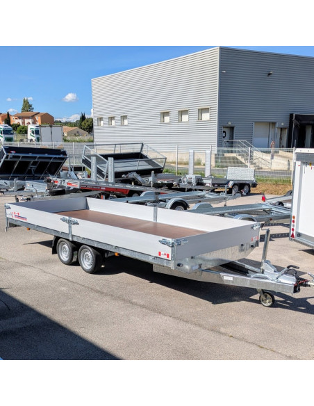 PLATEAU RIDELLE 508*208*30 2 ESSIEUX - 3500 KG PTC (Gaupen)