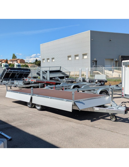 PLATEAU RIDELLE 508*208*30 2 ESSIEUX - 3500 KG PTC (Gaupen)