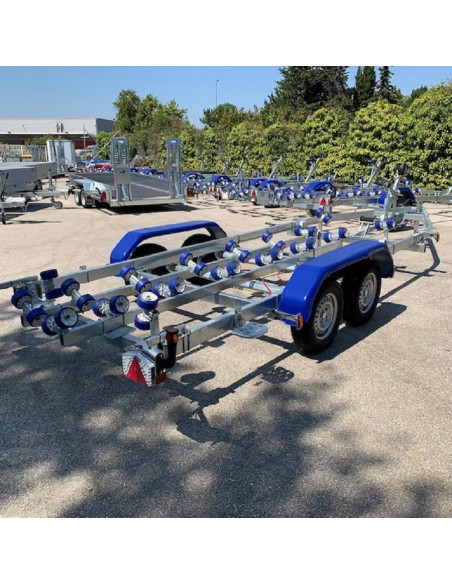 PORTE-BATEAU 1800 KG PTC - MULTI-ROULEAUX 2 ESSIEUX (Sunway)