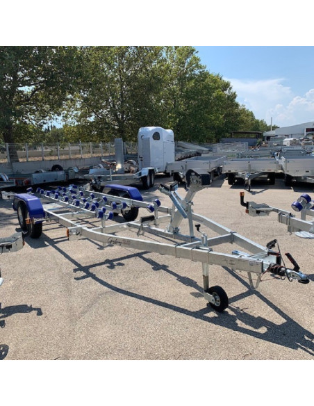 PORTE-BATEAU 1800 KG PTC - MULTI-ROULEAUX 2 ESSIEUX (Sunway)