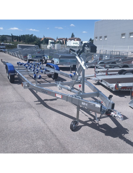 PORTE-BATEAU 3500 KG PTC  MULTI-ROULEAUX 2 essieux (Sunway)