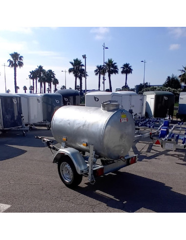 REMORQUE PORTE CITERNE 1000L PTC 1300 KG (Hubiere)