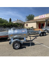 REMORQUE PORTE CITERNE 500L PTC 750 KG (Hubière)