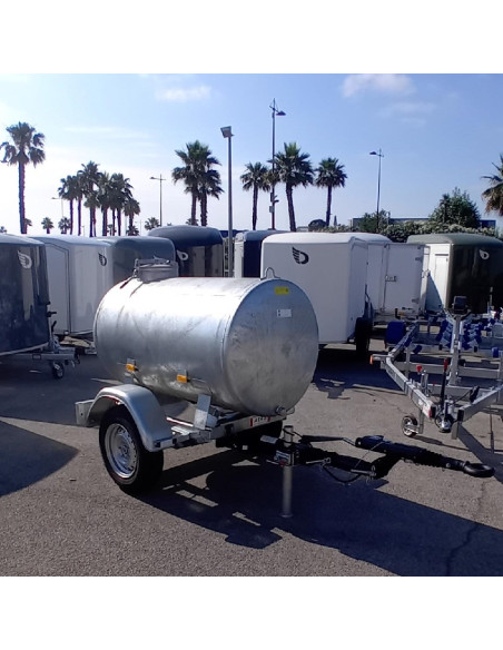 REMORQUE PORTE CITERNE 1000L PTC 1300 KG (Hubiere)