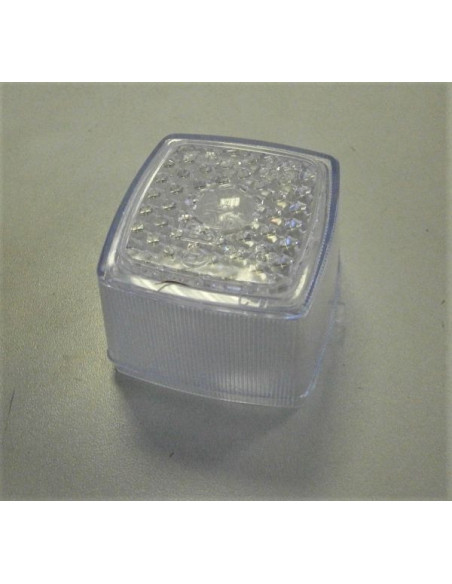 CABOCHON DE FEU DE POSITION BLANC SACEX 2203 CARRE 63x67x43 
