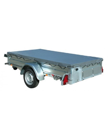 BACHE PLATE SUR RIDELLES PLATEAU PLM 150 (Erdé)