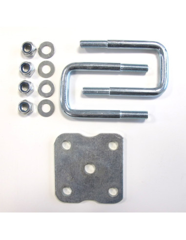 KIT BRIDES & PLATINE pour ESSIEU à LAME (1 Coté)