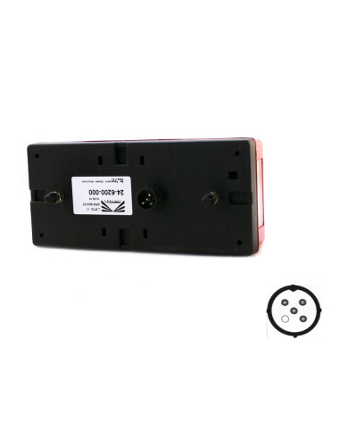 FEU RECTANGULAIRE DROIT ASPOCK MIDIPOINT 1 (Connectique ronde 4/5)