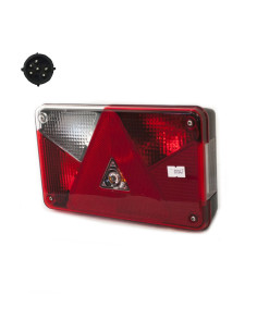 FEU RECTANGULAIRE GAUCHE ASPOCK MULTIPOINT 5- (Connectique Ronde 6/8)