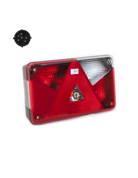 FEU RECTANGULAIRE DROIT ASPOCK MULTIPOINT 5- (Connectique Ronde 6/8)