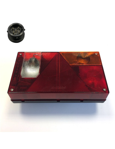 FEU RECTANGULAIRE ASPOCK MULTIPOINT 1 DROIT (Connectique ronde 4/5)