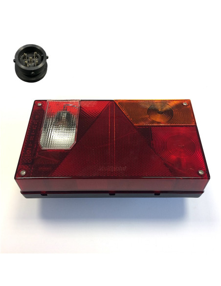 FEU RECTANGULAIRE ASPOCK MULTIPOINT 1 DROIT (Connectique ronde 4/5)