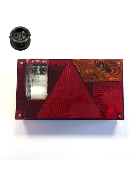 FEU RECTANGULAIRE ASPOCK MULTIPOINT 1 DROIT (Connectique ronde 4/5)