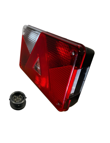 FEU RECTANGULAIRE GAUCHE ASPOCK MULTIPOINT 5- (Connectique Ronde 5)