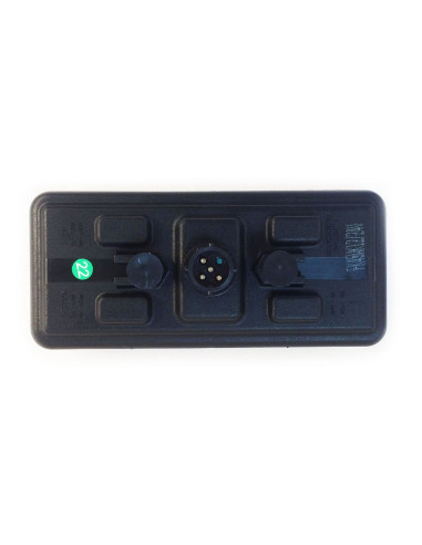 FEU LED RECTANGULAIRE 12V SIM 3179 - (Connectique Ronde 5)