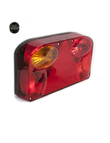 FEU RECTANGULAIRE GAUCHE SACEX 2715 (Conectique Ronde 5) 