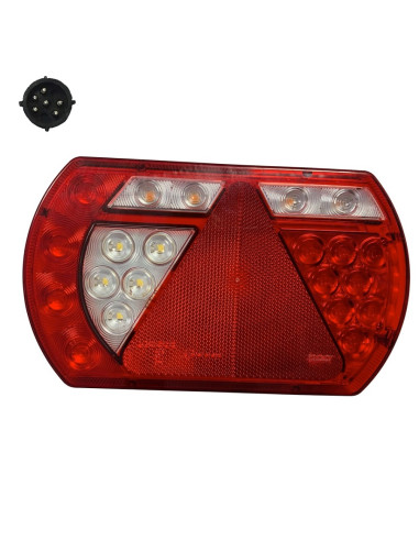 FEU A LED ARRIERE DROIT LUCIDITY CONNECTIQUE RONDE 6/8 (Saris)