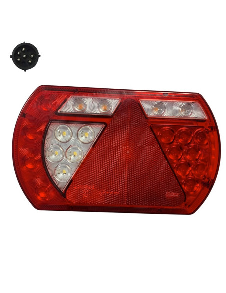 FEU A LED ARRIERE DROIT LUCIDITY CONNECTIQUE RONDE 6/8 (Saris)