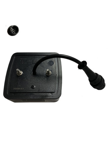 FEU LED CARRE GAUCHE OU DROIT (Connectique ronde 4-7)