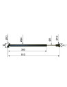 AMORTISSEUR DE TETE 131R APRES 1992 (L 530 mm) COMPATIBLE Alko