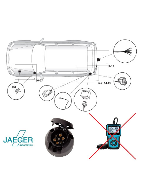 12140523 FAISCEAU 7 PLOTS NISSAN 