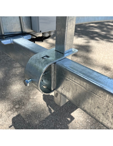 CHAPE POUR FIXATION DE CHANDELLE DE 50 SUR TUBE 100*50