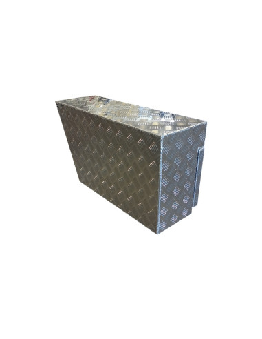 COFFRE ALUMINIUM POUR COTE DROIT DE REMORQUE 750 x 250 x 400 mm