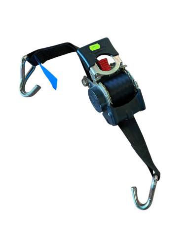 SANGLE A CLIQUET RETRACTABLE AVEC CROCHETS 1500 KG - 3M